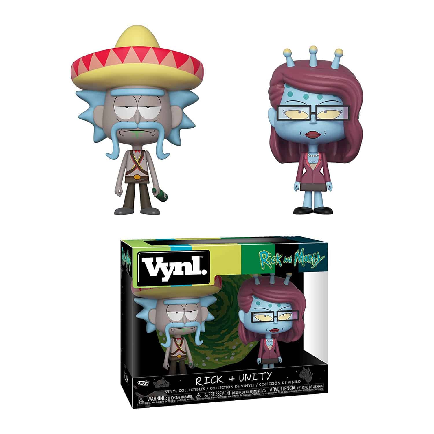 Rick & Morty : 2 Pack Rick and Unity Figures