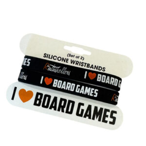 Silicone Wristband - I LOVE BOARD GAMES (Set of 2)